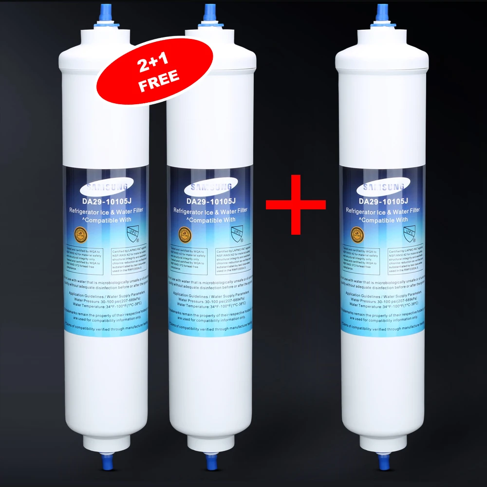 Water Filter Vervanging Voor Samsung DA29-10105J, Ge Gxrtpr, Gxrtdq, 4378411RB, Hafex/Exp, 3 Pack