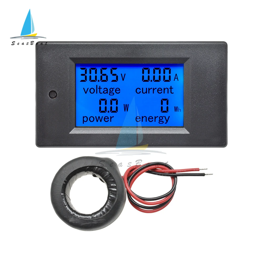 AC 80-260V 100A 50A 20A LCD Digital Voltage Meter Power Energy Indicator Voltmeter Ammeter Wattmeter Current Amps Volt Tester