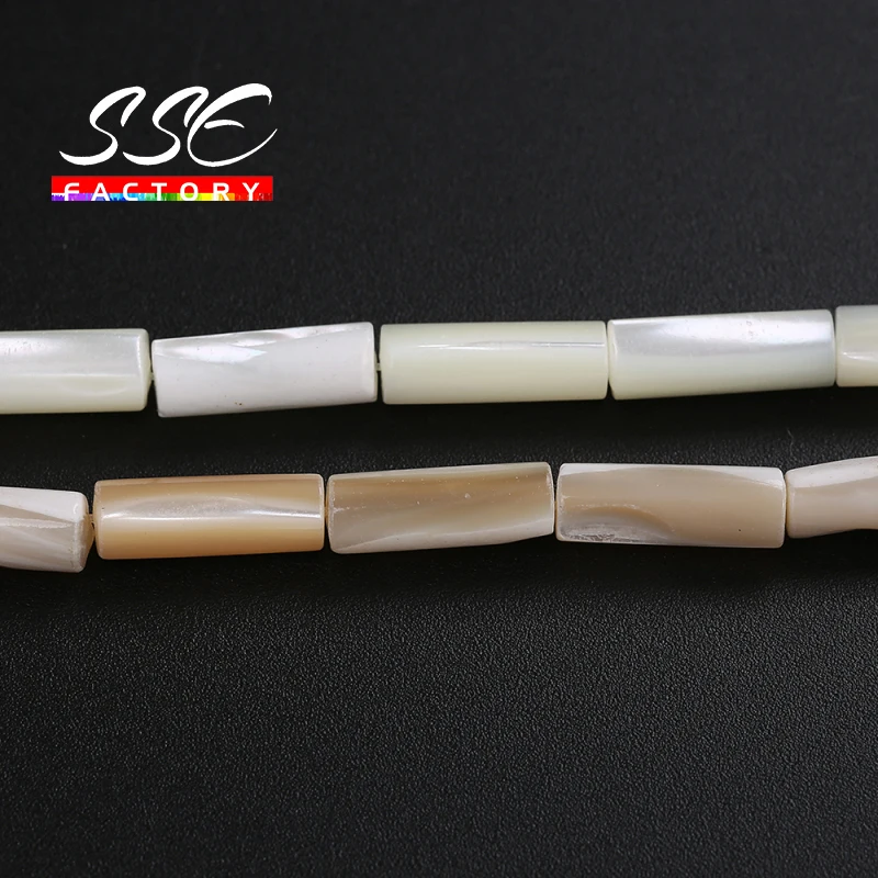 Natural shell beading beads Punch loose beads isolation bead for Jewelry Making DIY for bracelet necklace size 4x8/5x10/5x15mm