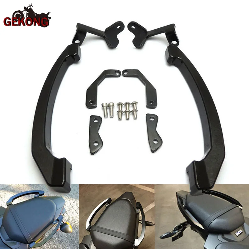 Motorcycle Rear Grab Bars Passenger Seat Hand Grip Grab Bar Rail Fit For MT07 MT-07 FZ07 FZ-07 2014 2015 2016 2017 CNC Handle