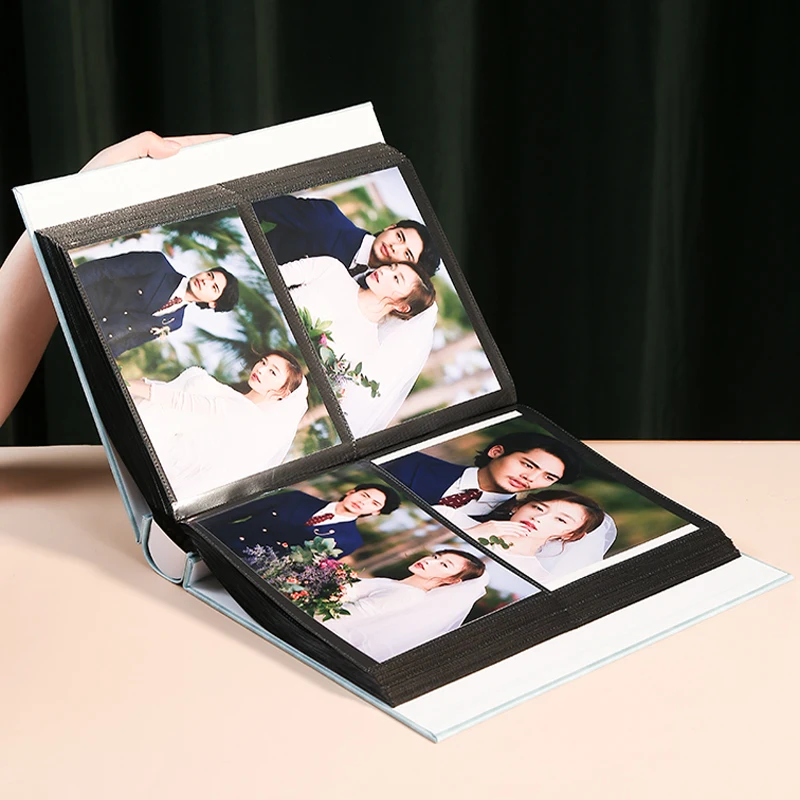 7 Inch Foto 400 Pocket Photo Album PU Leather Cover Large Capacity Family Children Baby Growth Wedding Memory Insert Albums