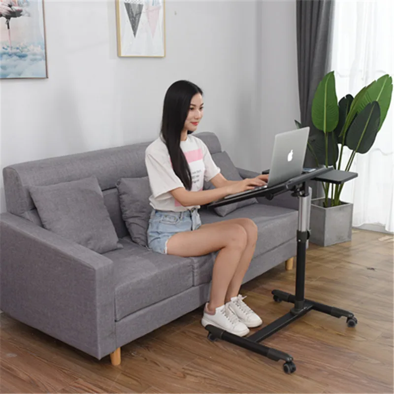 Notebook Study Computer Desk Lazy Bed Bedside Morden Computer Desk Stand Home Furniture Table Pliante Office Accessories OF50ZZ pneumatic lifting table stand simple automatic sofa bedside movable lazy person desk solid wood rostra table