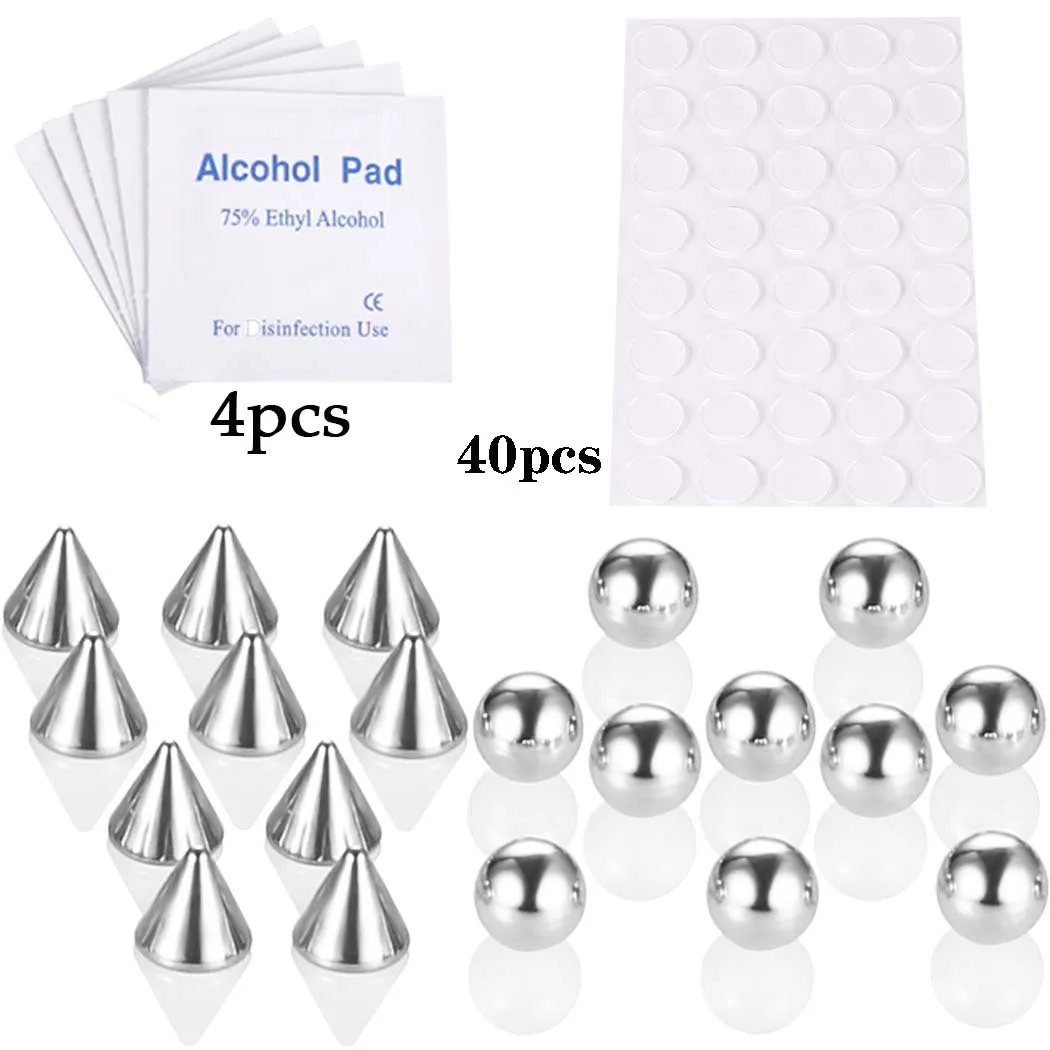Fake Piercing Stud Set with Stickers