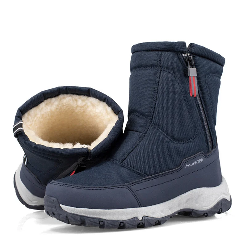 Men Boots 2023 Winter Shoes For Men Warm Snow Boots Mid-calf Men Shoes Thick Plush Winter Boots For -40 degrees Men Cotton Shoes