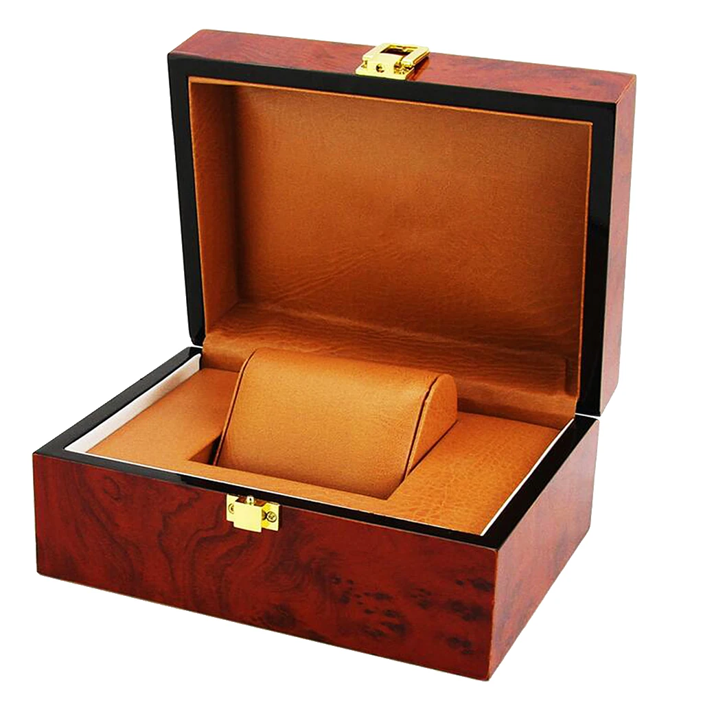 Wristwatch Dislpay Box Organizer Luxury Wooden Showcase for Men Women Collection