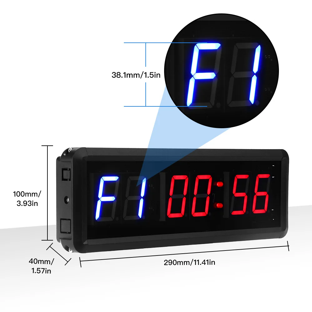 Telecomando programmabile LED crossfit timer intervallo Timer garage orologio sportivo allenamento Crossfit timer palestra