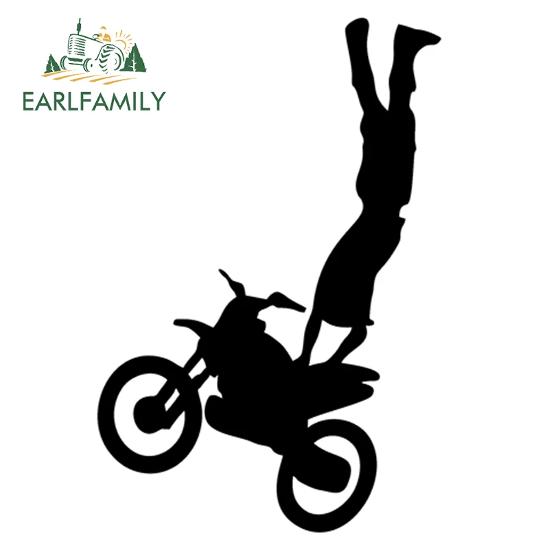 EARLFAMILY 58cm x 38.67cm 2x Freestyle Motocross Motorcycle Sport Graphic (one For Each Side) Sticker Car Door Side Vinyl Decal