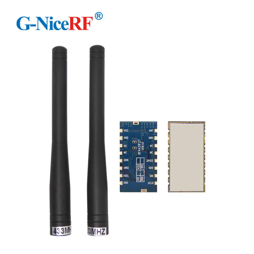 Free Shipping 2pcs RF4432F27 500mW FSK/GFSK/OOK Modulation 3km Embedded Anti-interference 868MHz Wireless Module