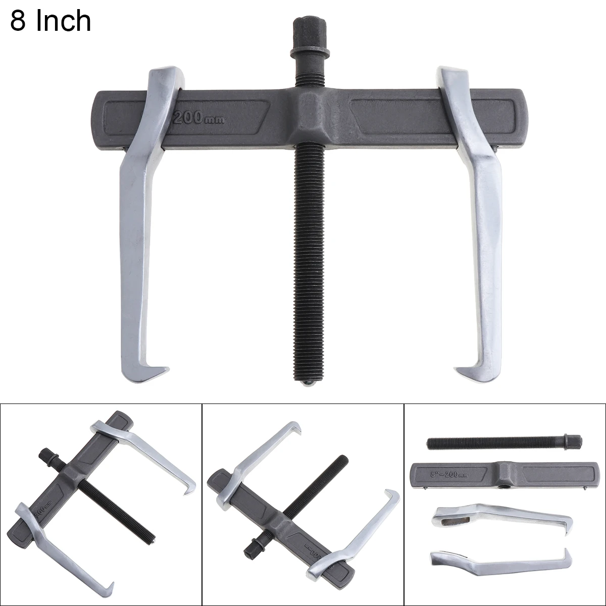 CR-V de 6/8 pulgadas con un solo gancho, dispositivo de elevación separado, extractor de rodamiento reforzado, Rama para reparación de automóviles,