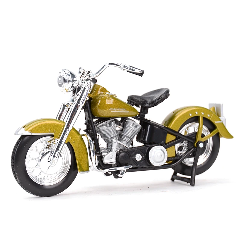 Maisto 1:18 Harley-Davidson 1953 74FL HYDRA Glide Blue Die Cast Vehicles Collectible Hobbies Motorcycle Model Toys
