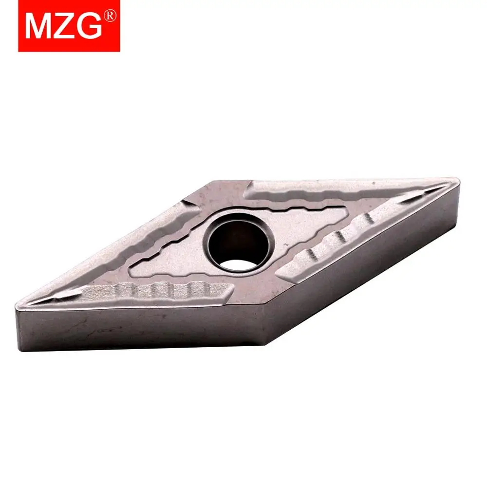 MZG 10pcs VNMG 160404-MT ZN60 CNC Cutting Boring Turning Solid Carbide Cermet Inserts for Steel Highlight MVJN MVUN Holder