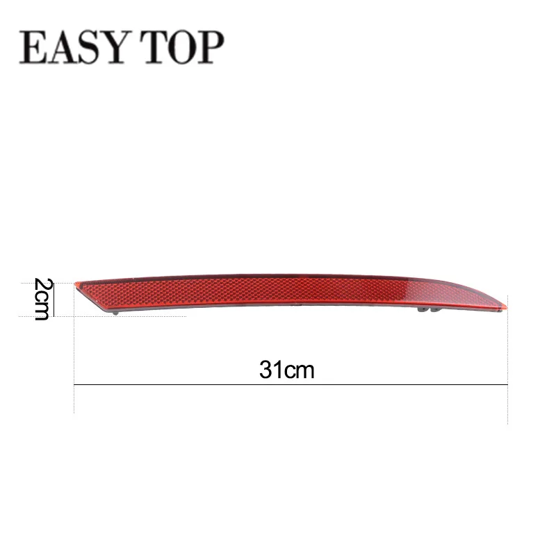 Red Or Smoke Rear Bumper Reflector For Ford Mustang 2018+