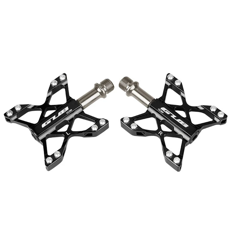 GUB GC009 Ultralight Pedals MTB BMX Mountain Pedals Bike Bicycle Cycling 3 Bearings Platform Pedals CNC AL6061+ Cr-Mo Axis 240g