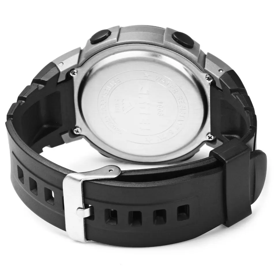 SKMEI-Montre de dehors de Plein Air pour Homme, Grand Cadran, Numérique LED, Étanche, 5 Bars, Marque de Luxe, 1068