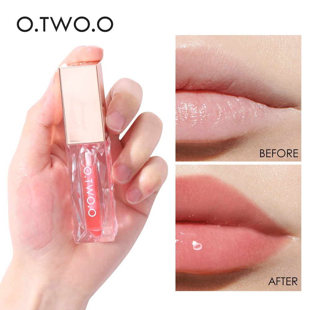 O.TWO.O New Lip Gloss Waterproof MatteTransparent  Moisturizing Lip Tint Liquid Lasting Sexy Lips Makeup Care Cosmetics