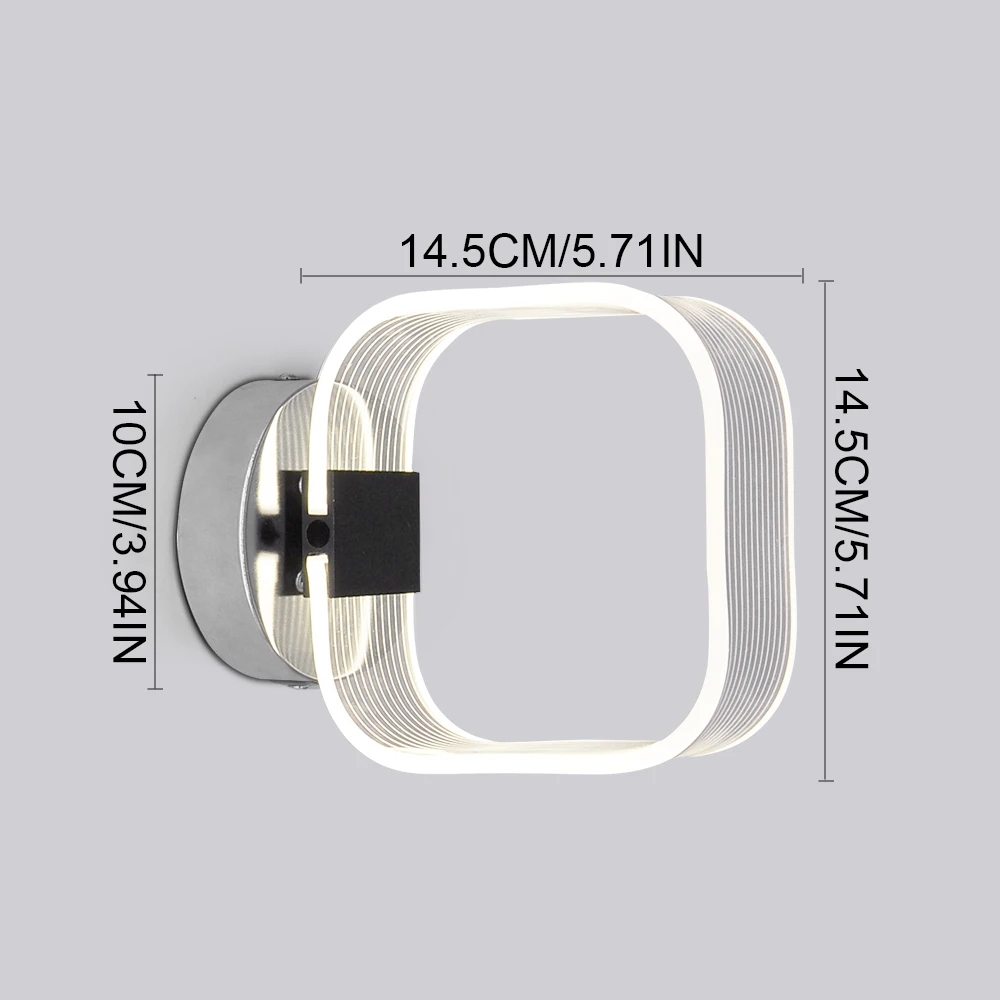 

Artpad Modern Wall Light LED Indoor Wall Lamps 220V 6W Warm Night Lighting For Bedroom Hallway Aisle Bathroom Sconces Light