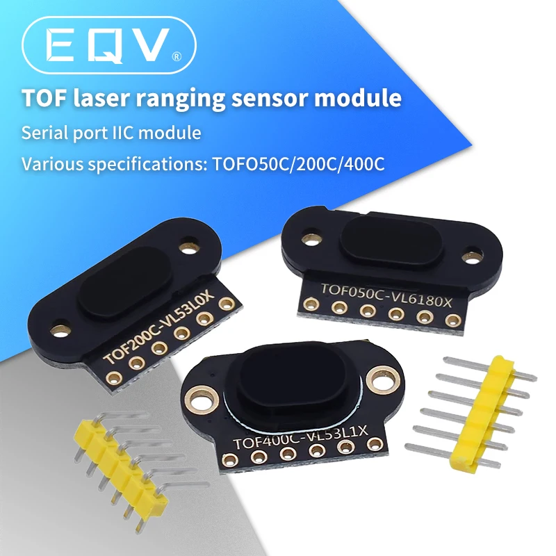 TOF050C 200C 400C laser ranging sensor module TOF time-of-flight distance IIC output for arduino VL6180 VL53L0X VL53L1X