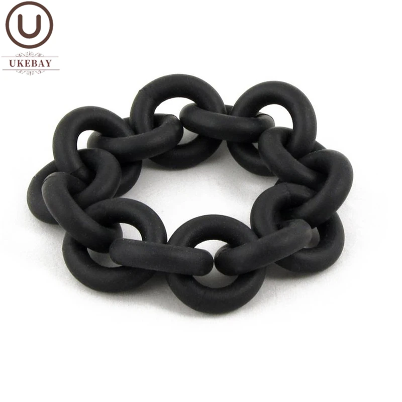 

UKEBAY 2020 New Handmade Bracelet Rubber Bangles For Women Jewelry Fashion Body Accessories Punk Black Leather Bracelet Jewelry