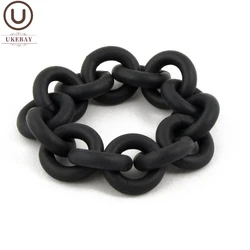 UKEBAY 2020 New Handmade Bracelet Rubber Bangles For Women Jewelry Fashion Body Accessories Punk Black Leather Bracelet Jewelry