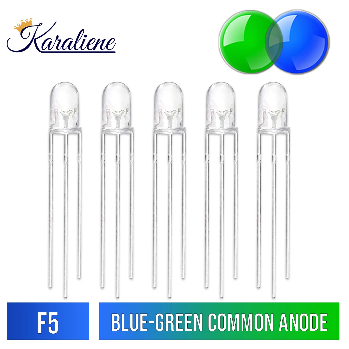 10pcs/LOT F5 5mm Multicolor RED GREEN BLUE RGB 3Pin (DOUBLE COLOR) 4Pin (THREE COLOR) LED light emitting diode