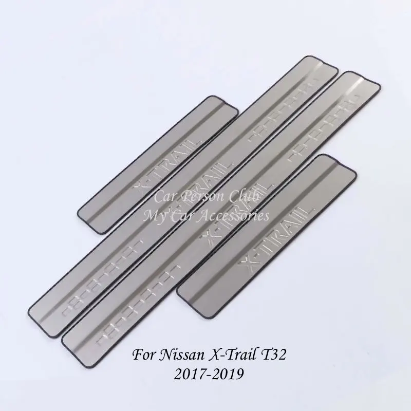 

Stainless Steel Door Sill Scuff Plate Cover For 2008-2020 Nissan X-Trail T31 T32 Welcome Pedal Trims Car-Styling Accessories