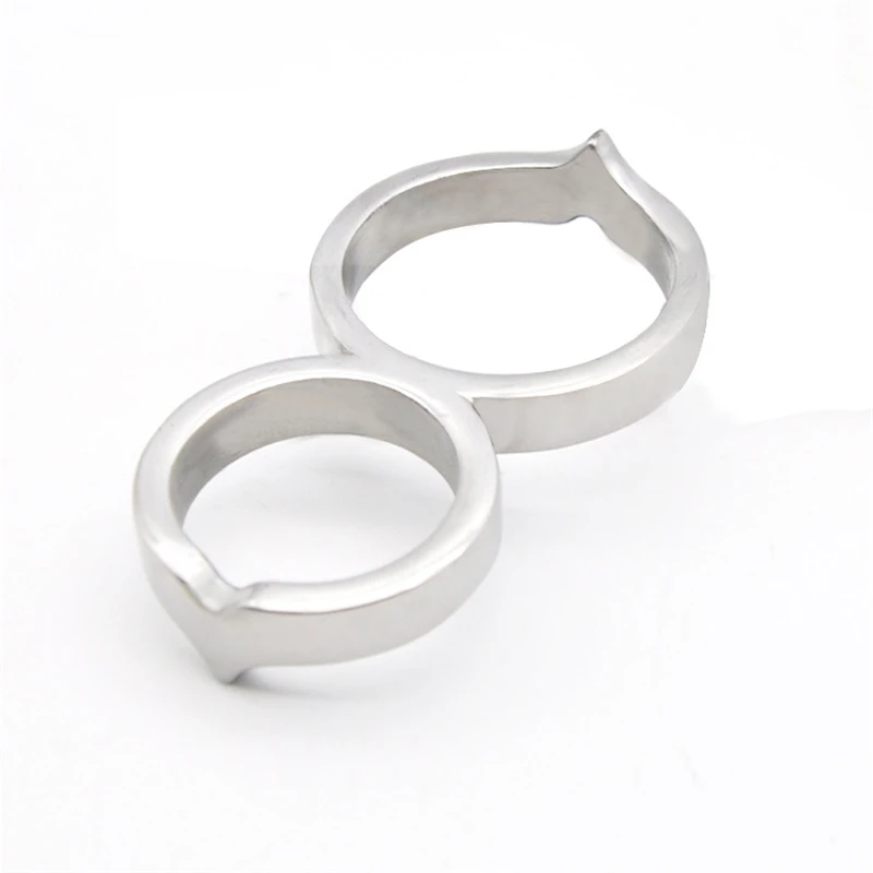 Stainless Steel Penis Ring Twisted Penis Male Stretcher Metal Cock Ring Male Penis Trainer BDSM Sex Toy For Men Sex Shop A367
