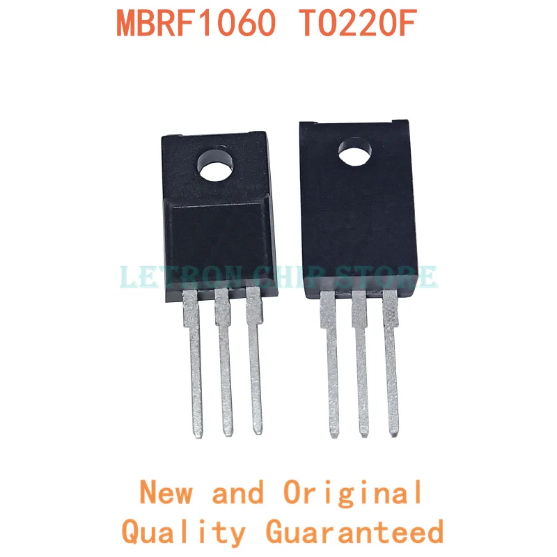 10PCS MBRF1060CT TO-220F MBR1060CT 1060CT B1060G MBRF1060CTG TO220F SCHOTTKY DIODE original and new