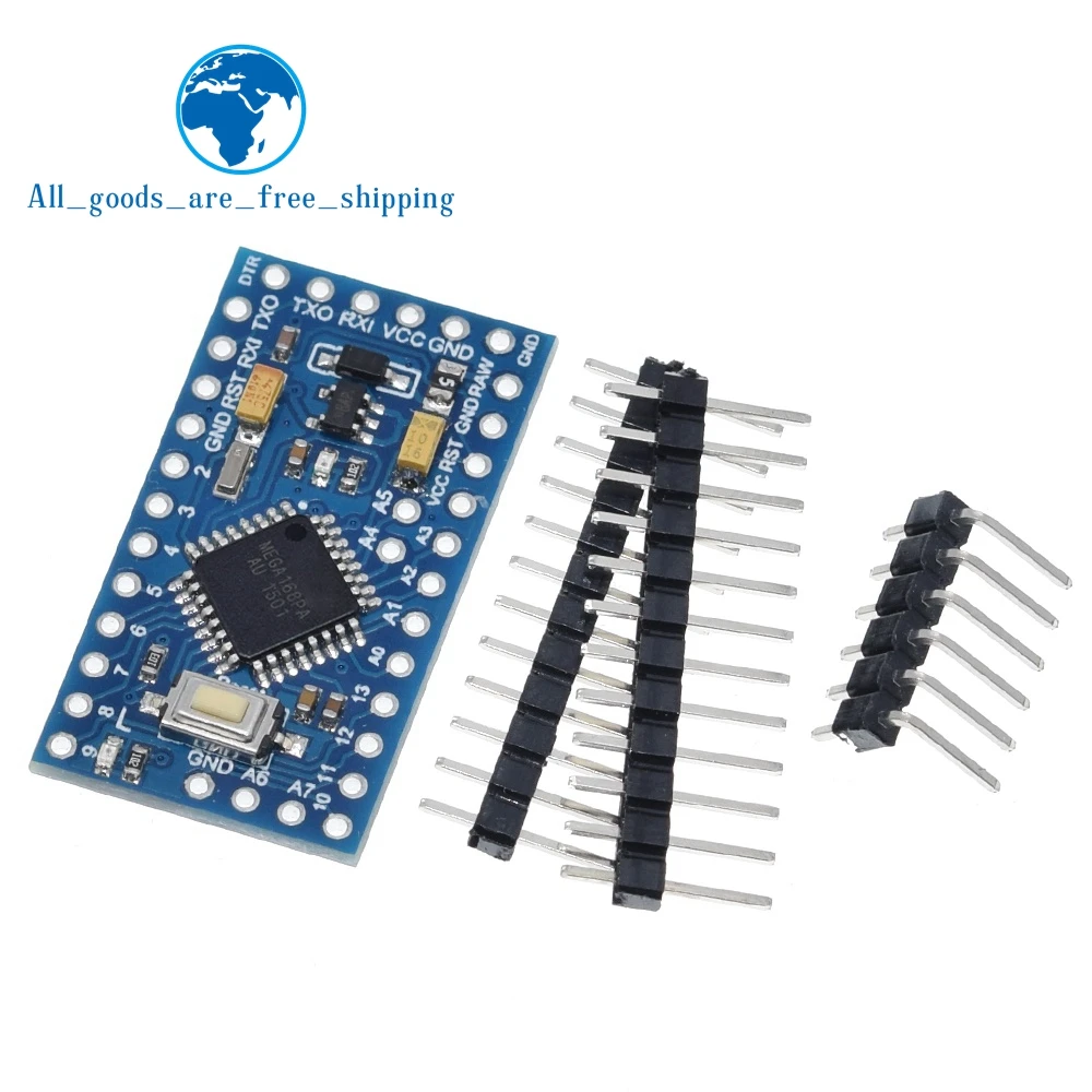 

Pro Mini 168 Mini 5V/16M ATMEGA168 ATMEGA168P-AU 5V/16MHz для Arduino