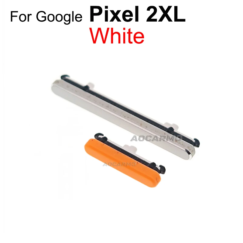 Aocarmo For Google Pixel 2 XL 2XL Power & Volume Side Button Key Replacement Parts