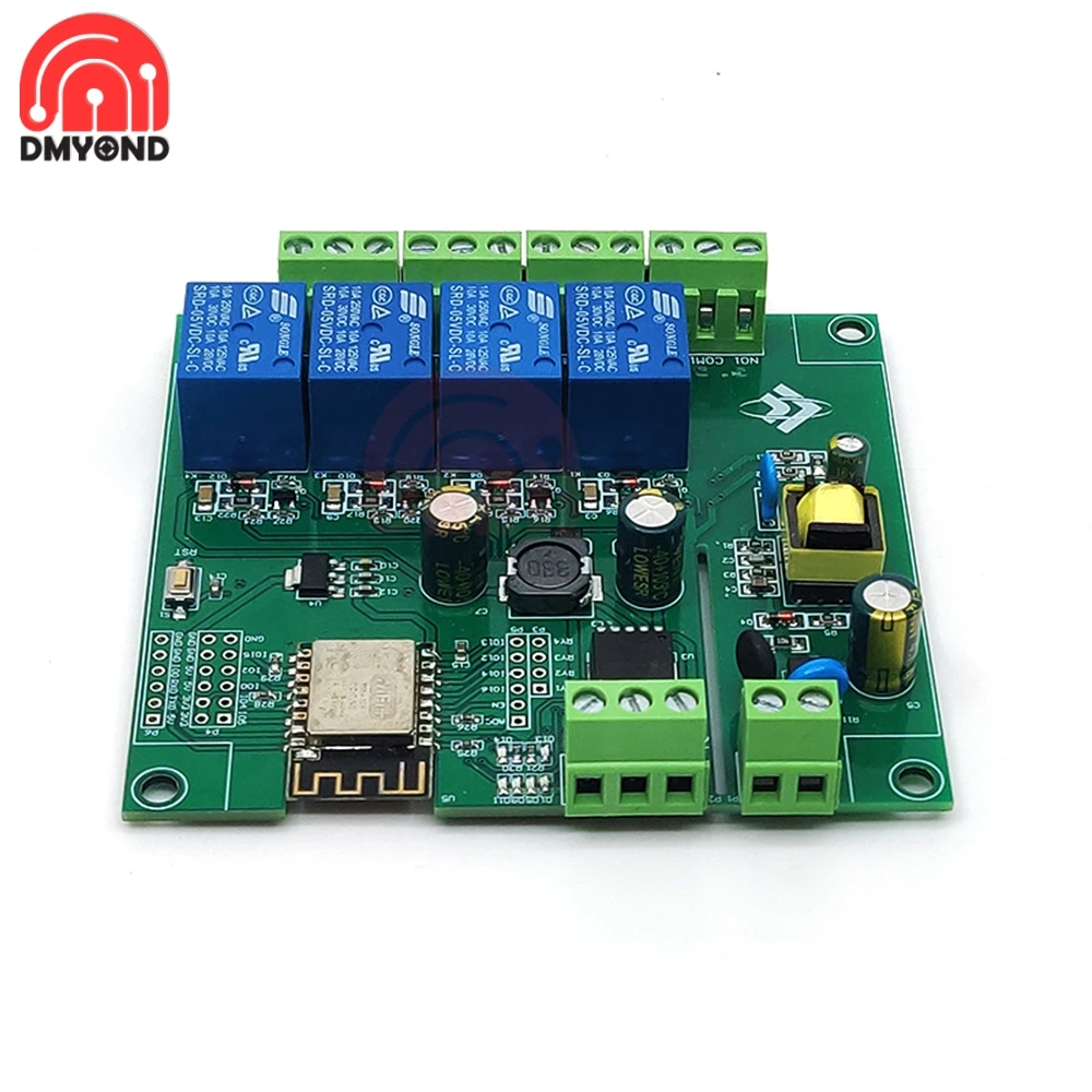 ESP8266 4 Channel WIFI Relay Module ESP-12F Development Board For IOT Smart Home Phone APP Controller WIFI Remote Control Switch