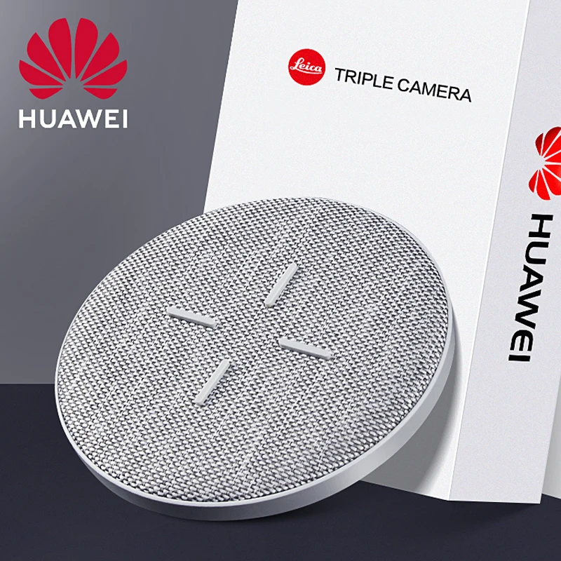 شاحن لاسلكي من هواوي بحد أقصى 27 وات شاحن لاسلكي متوافق مع معيار Qi شاحن لاسلكي طراز CP61 لهاتف آيفون 11 وسامسونج S10 S20 هواوي P30 برو ميت 30 برو