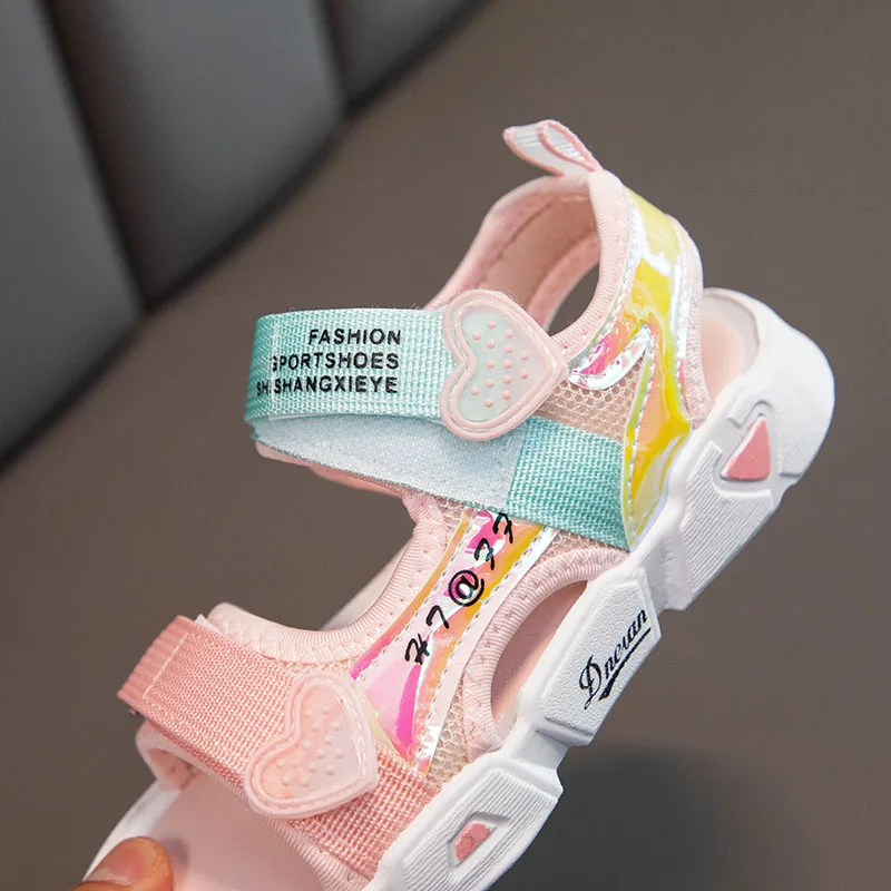 2021 Cool Summer Children Slippers Kid Girls Cute Beach Sandals Slippers Flip Flops Shoes Flower Flats Platform Heels Shoes