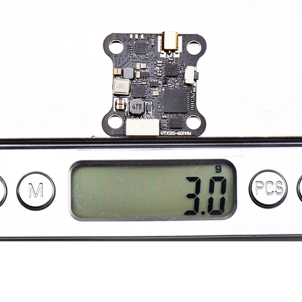 JHEMCU VTX20-600 5,8G 40CH PitMode 25mW 100mW 200mW 400mW 600mW регулируемая VTX IRC Настройка 7-26V 20X20mm для RC FPV гоночных дронов