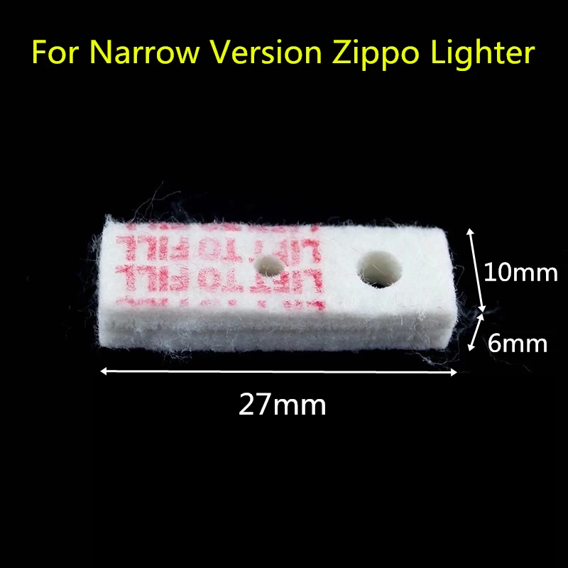 10pcs Slim Size Cotton Felt Bottom Pads For Zippo Narrow Slim Version Kerosene Lighter Repair Replace Inner Parts Sealing Gasket