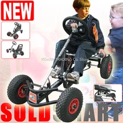 Children 12 inch air wheel Rubber Tyre pedal go karts, 4 wheeled Kids Exercise Go Kart