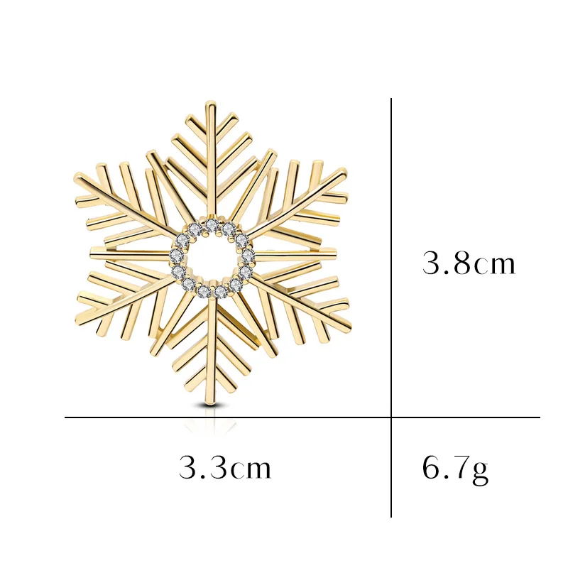 Luxury Rhinestone Brooches for Women Christmas Tree Santa Claus Snowflake Brooch Pin Crystal Broche Jewelry Wedding Badge Gifts