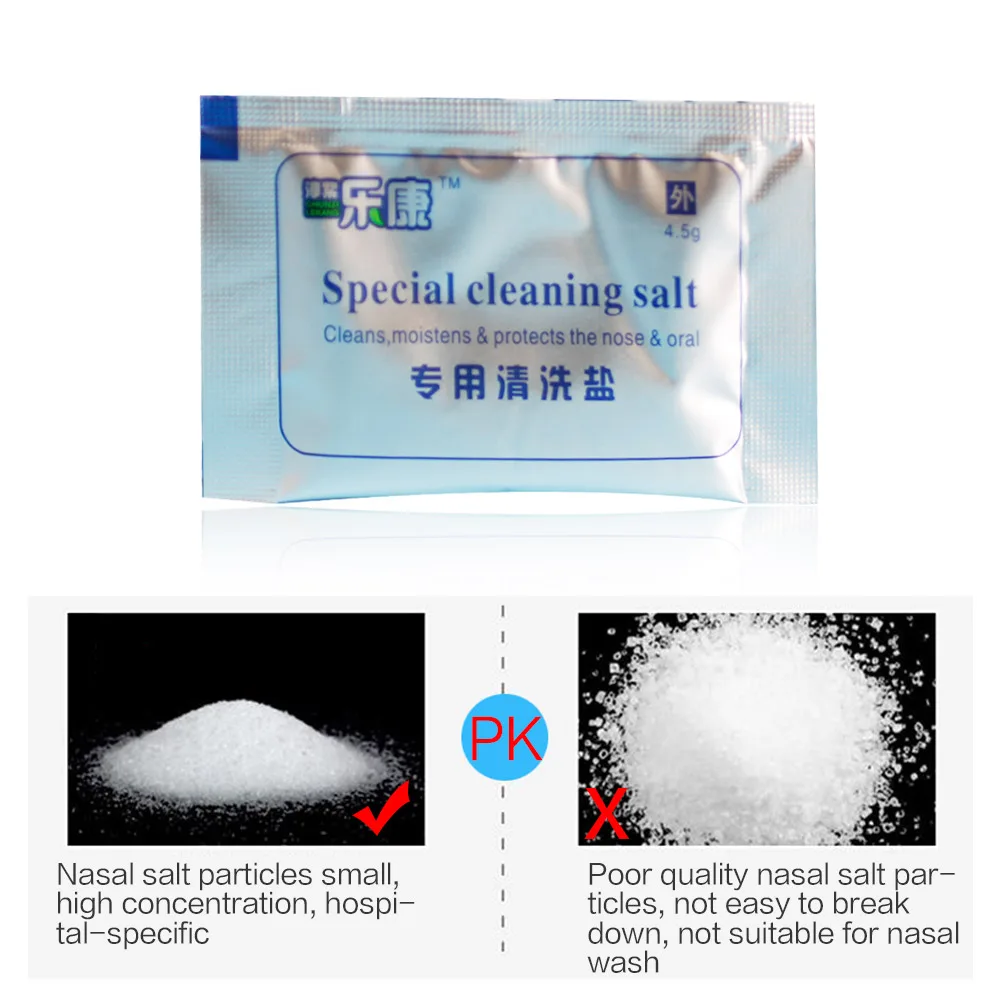 Nasal Wash Salt Nasal Rinse Mix Salt Nose Cleaner Rhinitis for Nose Cleaning Machine Adult Children Physiotherapy Health Care images - 6