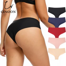 CINOON Seamless Panty Set Underwear Female Comfort Intimates Fashion Ladies Low-Rise Briefs Panties 5 Colors Women Sexy Lingerie