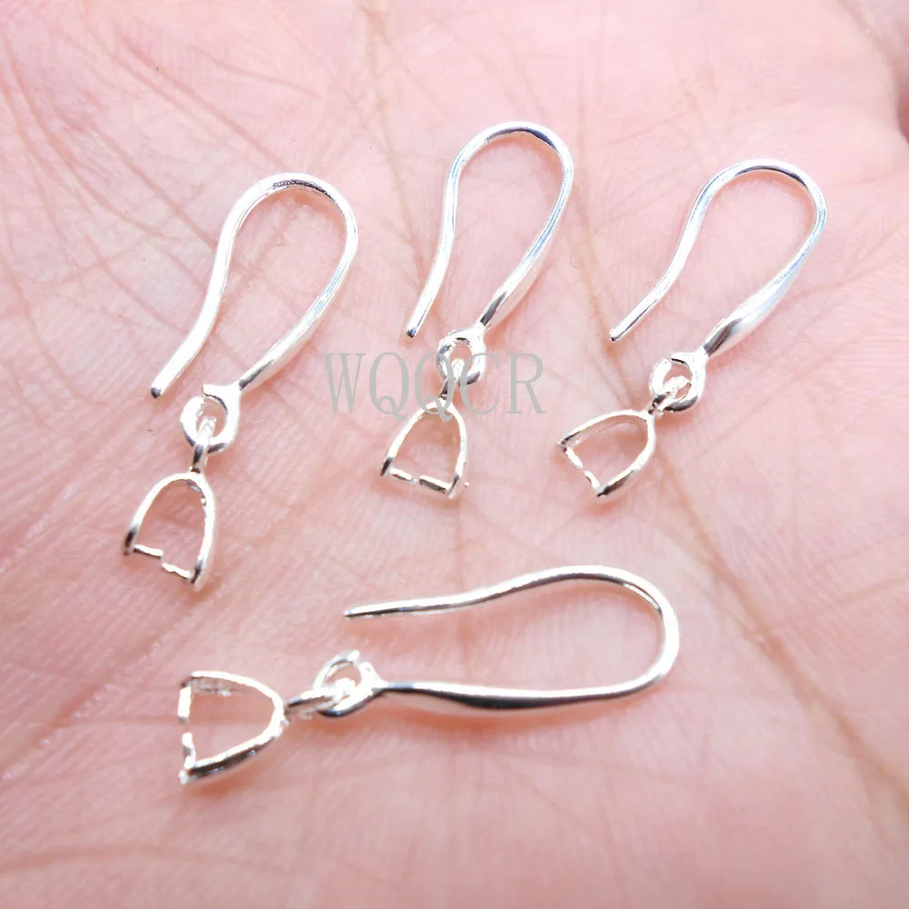 Lot de 10 pièces de bijouterie en argent 925/or 18K, pour la fabrication de boucles d'oreilles à Surface lisse