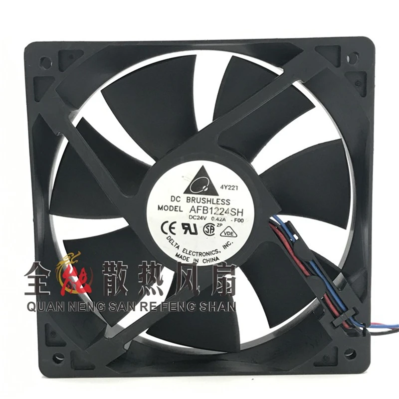 

AFB1224SH 12025 24V 0.42A 12CM Industrial Mute Cooling Fan