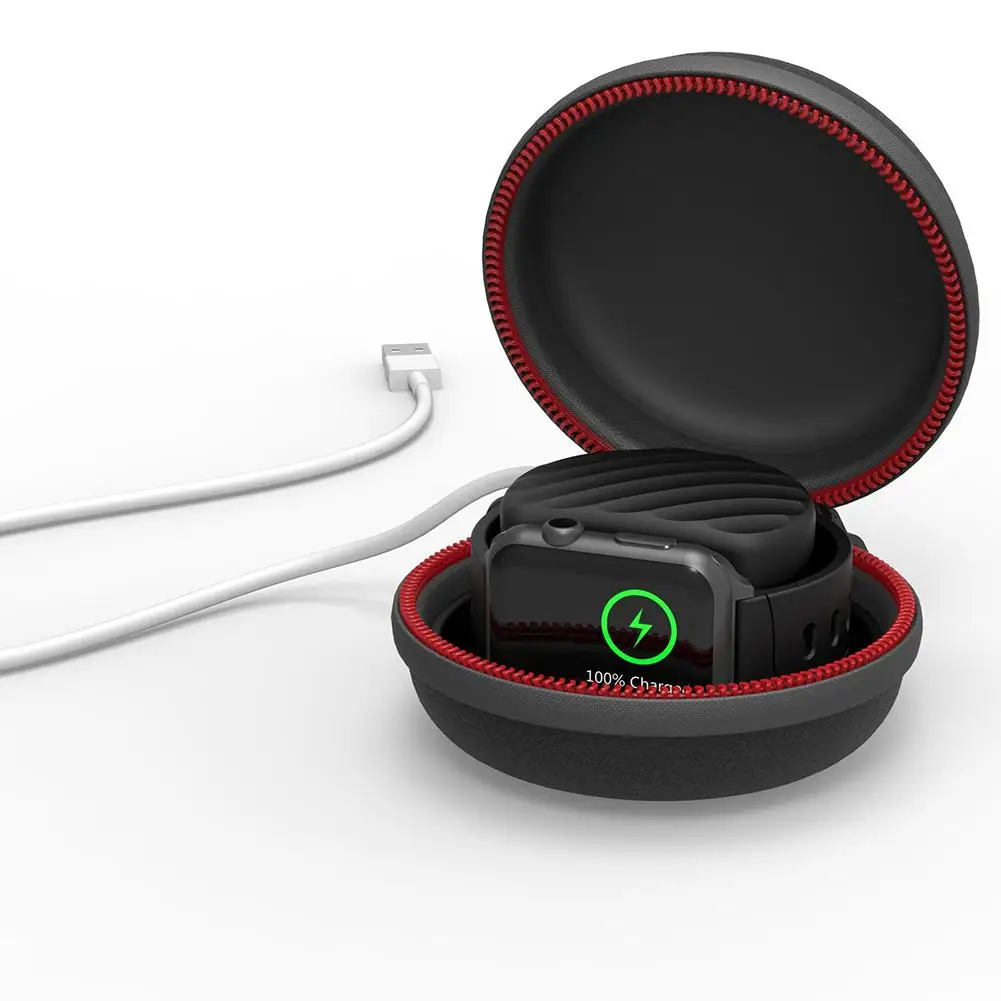 Novo carregador portátil suporte de carregamento doca caso viagem duro saco protetor bolsa caso para apple watch série 1/2/3
