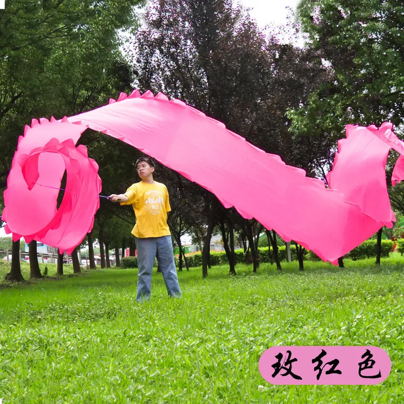 8/10m Square Dragon Dance Ribbon Chinese Traditional Festive Props Body Bulding Dragon Fitness Accessories 70cm Width