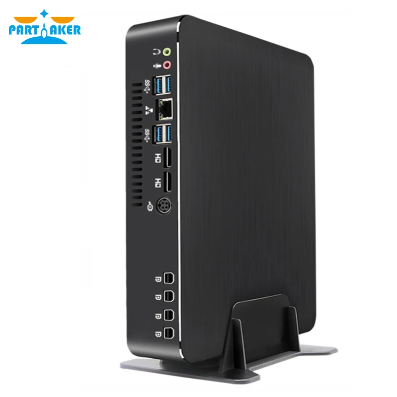 Partaker Mini Desktop PC Computer i7 9700F with P1000 4G Dedicated Graphics for Design Video Editing Modeling