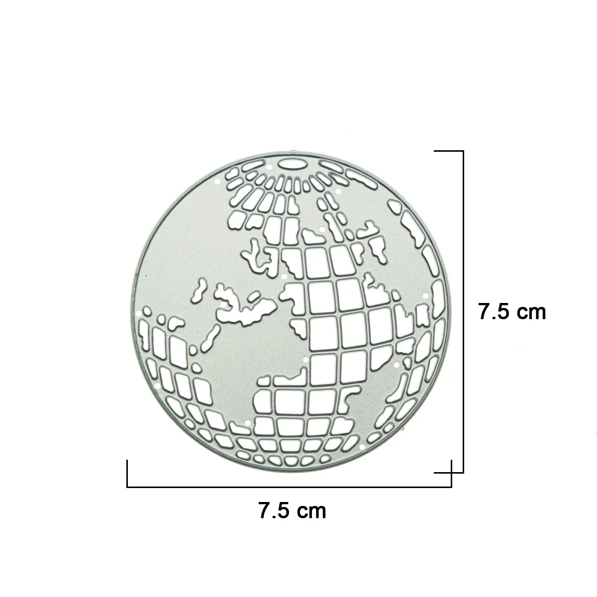 Globe Earth Planet Pattern Metal Cutting Dies For Scrapbook Decorating Craft Paper Cutter Stencil Photo Album Clipart Decorative