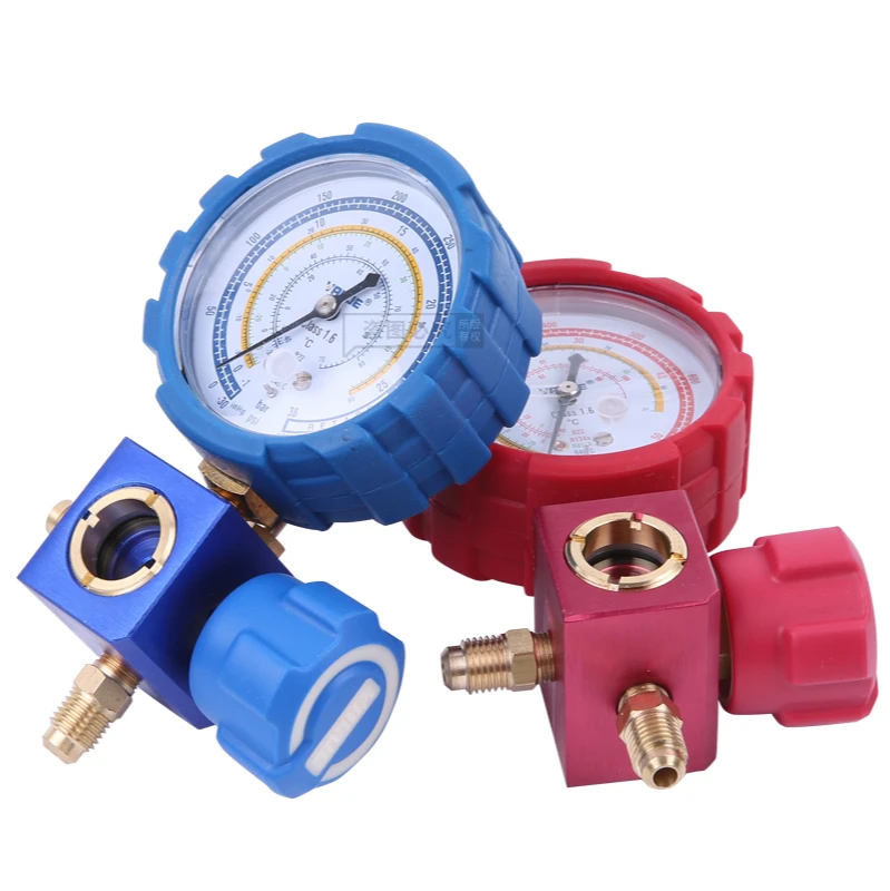 VALUE VMG-1 High and Low Pressure Single Meter Valve Refrigerant Pressure Gauge Refrigerant Fluoride Meter  hvac tools