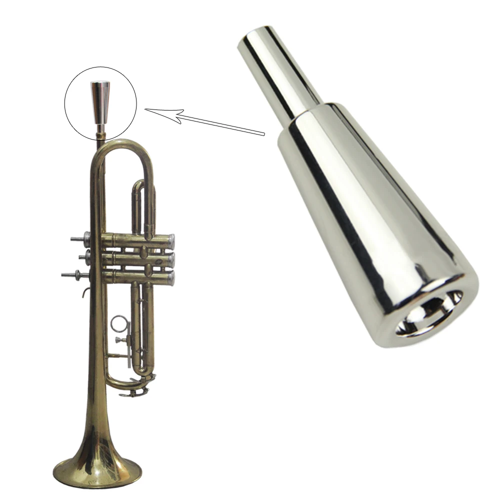 

1PCS solo Trumpet Mouthpiece D2H Professional sound quality Plate with silver