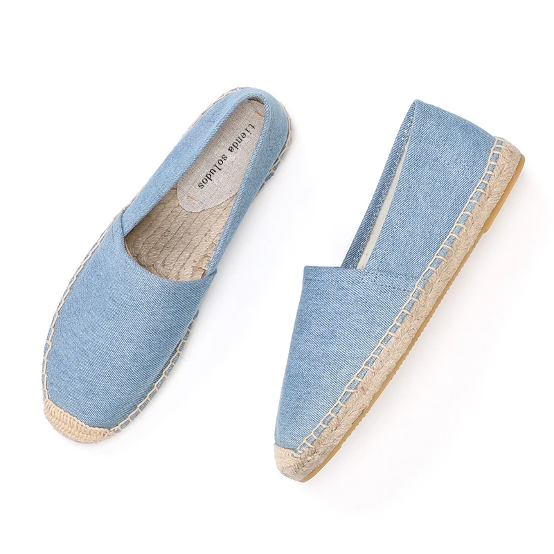 2021 Zapatillas Mujer Casual Women\'s Fashion Flat Shoes Lazy\'s Espadrilles Girl Flats Espadrille Embroider Comfortable Slippers