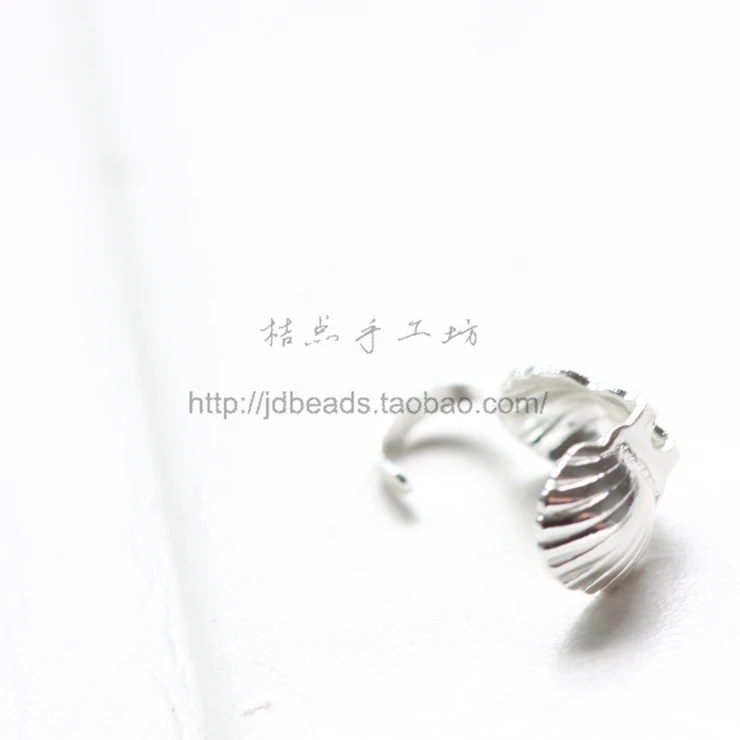DIY Supply-Solid Brass Finding Clam Shell Bead Tip - 4mm (1846C)