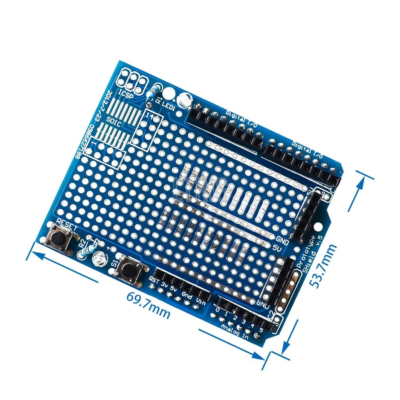 LTRIG custom 1Pcs ProtoShield prototype expansion board with mini bread board based FORARDUINO