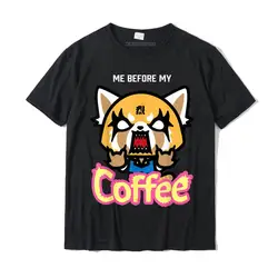 Aggretsuko I Need My Coffee Rage Tee Shirt Printed Tshirts For Men Cotton Tees Group Latest Plus Size